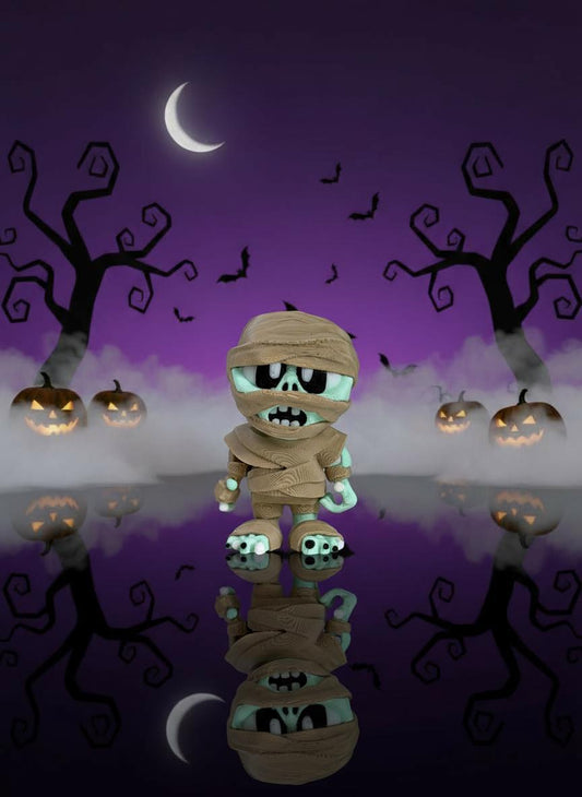 Cute Mummy Figurine - Halloween 3D Printed Spooky Decor & Unique Gothic Collectibles, Cute and Funny,  Halloween Gift, Fall Gift
