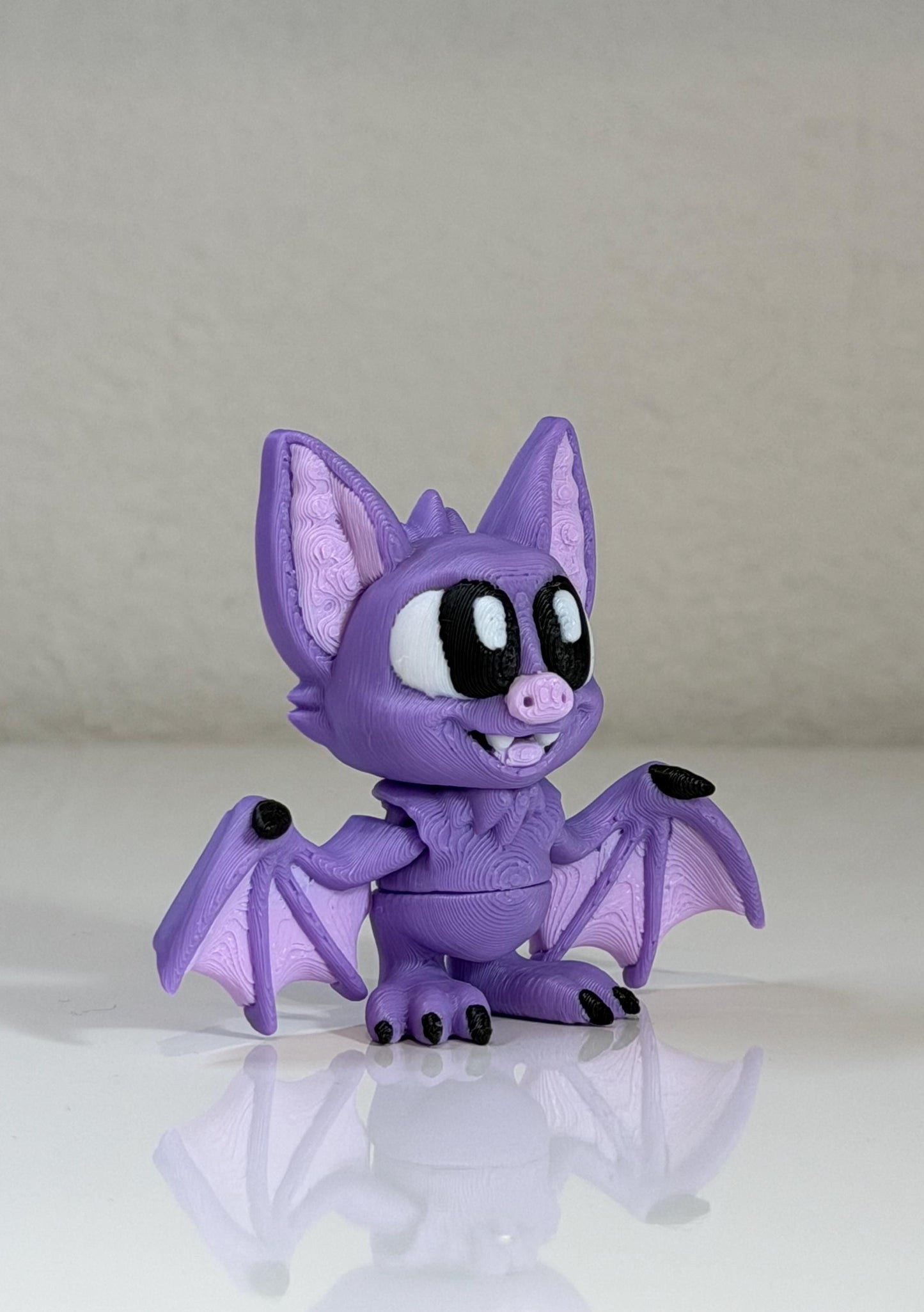 Cute Purple Bat Figurine - Halloween Gift 3D Printed Spooky Decor Unique Gothic Collectibles,  Cute and Funny, Halloween Gift, Fall Gift
