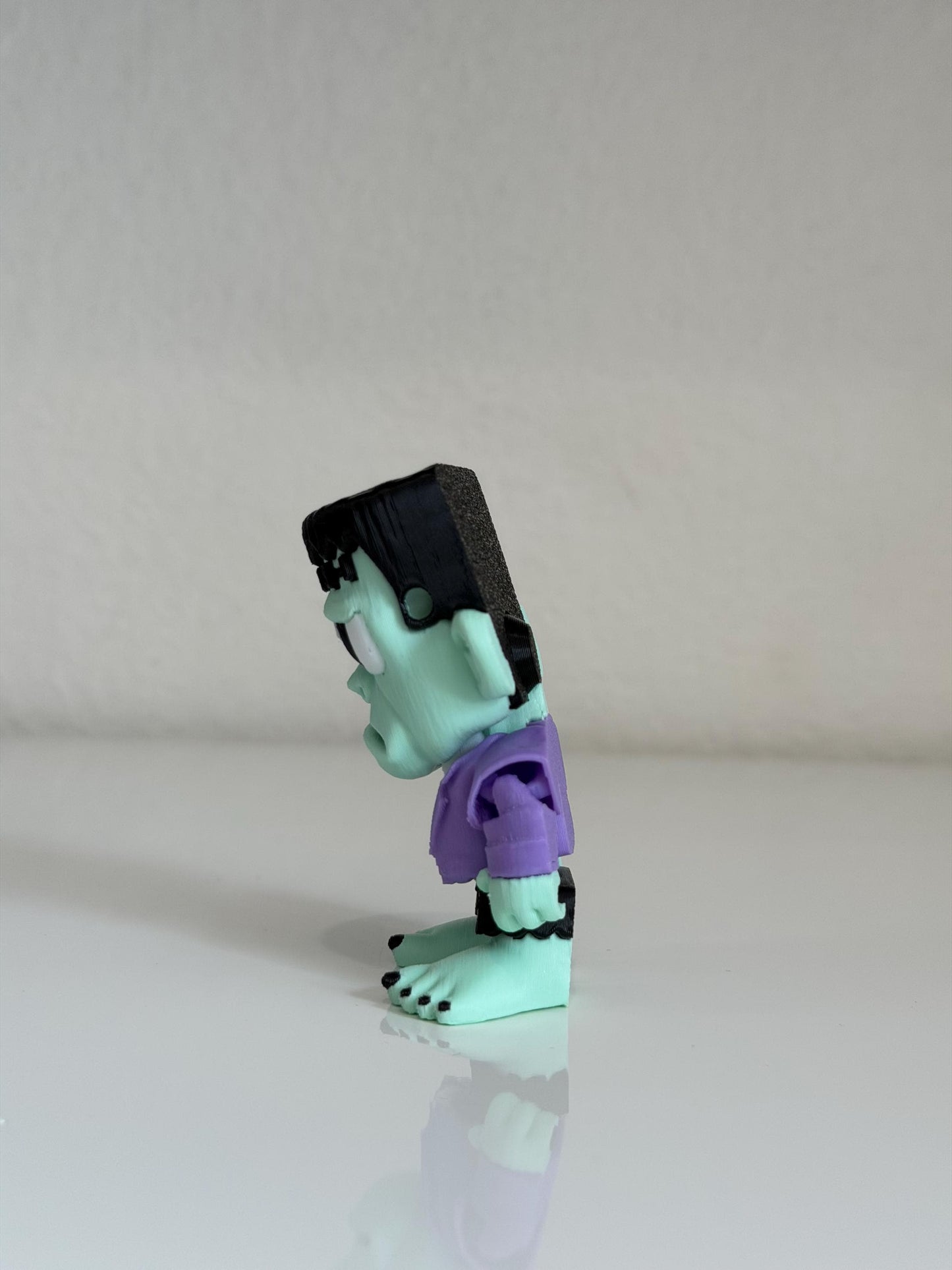 Cute Frankenstein Figurine - Halloween 3D Printed Spooky Decor Unique Gothic Collectibles, Cute and Funny, Halloween Gift, Fall Gift