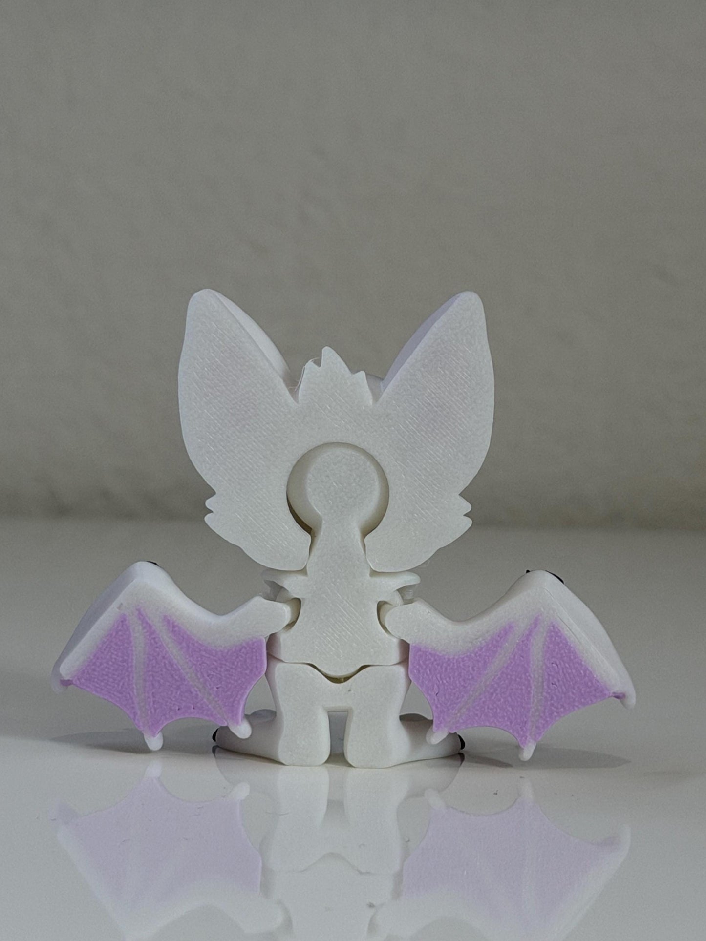 Cute White Bat Figurine - Halloween 3D Printed Spooky Decor Unique Gothic Collectibles,  Cute and Funny, Halloween Gift, Fall Gift